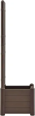 WGYHOME Pflanzkübel mit Spalier 43x43x142 cm PP Mokka Hochbeet für Gemüse extra groß Gemüsebeet Pflanzkübel Frühbeet Gartenbeet Pflanzkübel Blumenkasten für Garten Balkon und Terrasse - Thumbnail 4