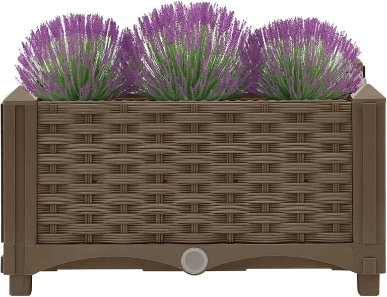 WGYHOME Hochbeet 120 x 40 x 38 cm Polypropylen Hochbeet für Gemüse extra groß Gemüsebeet Pflanzkübel Frühbeet Gartenbeet Pflanzkübel Blumenkasten für Garten Balkon und Terrasse – Bild 8