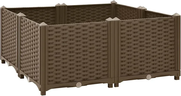 WGYHOME Hochbeet 120 x 40 x 38 cm Polypropylen Hochbeet für Gemüse extra groß Gemüsebeet Pflanzkübel Frühbeet Gartenbeet Pflanzkübel Blumenkasten für Garten Balkon und Terrasse – Bild 9