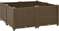 WGYHOME Hochbeet 120 x 40 x 38 cm Polypropylen Hochbeet für Gemüse extra groß Gemüsebeet Pflanzkübel Frühbeet Gartenbeet Pflanzkübel Blumenkasten für Garten Balkon und Terrasse - Thumbnail 9