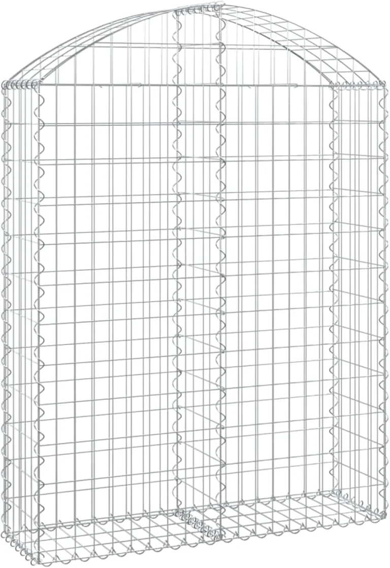 WGYHOME Gabione mit Hochbogen 150x50x80/100 cm Verzinktes Eisen Hochbeet für Gemüse extra groß Gemüsebeet Pflanzkübel Frühbeet Gartenbeet Pflanzkübel Blumenkasten für Garten Balkon und Terrasse – Bild 6
