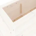 WGYHOME Hochbeet Weiß 119,5x40x39 cm Massivholz Kiefer Hochbeet für Gemüse extra groß Gemüsebeet Pflanzkübel Frühbeet Gartenbeet Pflanzkübel Blumenkasten für Garten Balkon und Terrasse - Thumbnail 5