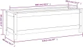 WGYHOME Hochbeet Weiß 119,5x40x39 cm Massivholz Kiefer Hochbeet für Gemüse extra groß Gemüsebeet Pflanzkübel Frühbeet Gartenbeet Pflanzkübel Blumenkasten für Garten Balkon und Terrasse - Thumbnail 7