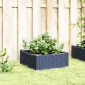 WGYHOME Pflanzkasten mit Erdspießen Blaugrau 123,5x43,5x43,5 cm PP Hochbeet für Gemüse extra groß Gemüsebeet Pflanzkübel Frühbeet Gartenbeet Pflanzkübel Blumenkasten für Garten Balkon und Terrasse - Thumbnail 8