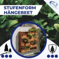 Coemo RIGA Vertikales Kräuterbeet aus Nadelholz Braun 110x18x93 cm Platzsparendes Hochbeet aus Holz mit 7 Pflanzfächern, ergonomische Arbeitshöhe rückenschonend, Kräuterbeet Gemüsebeet Blumenbeet - Thumbnail 10