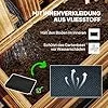Outsunny Hochbeet Massivholz, Pflanzbeet Frühbeet Gartenbeet mit verstellbarem Blumenkasten, Wand, Pflanzkasten Pflanzkübel 60x16x80cm für Terrasse, Balkon, Gartenspalier für Blumen, Pflanzen Verkohlt – Bild 2