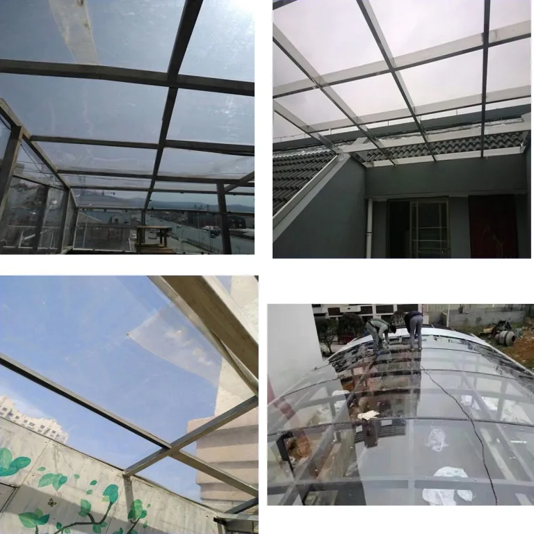 Transparente Polycarbonat-Dachplatten, UV-geschützt und schlagfest, Kunststoff-Acrylplatte für Gewächshaus, Carport, Schuppen, Pergola, Fenster, Bilderrahmen, Glasersatz (4 mm, 60 x 80 cm) – Bild 4