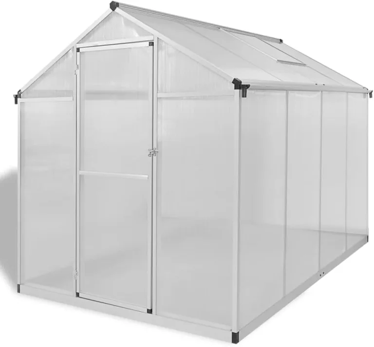 Gewächshaus mit Fundament Verstärkt Aluminium 4,6 m² Gartengewächshäuser, Tomatenhaus Treibhaus für Garten, Aufzucht, Terrasse, Außende – Bild 2