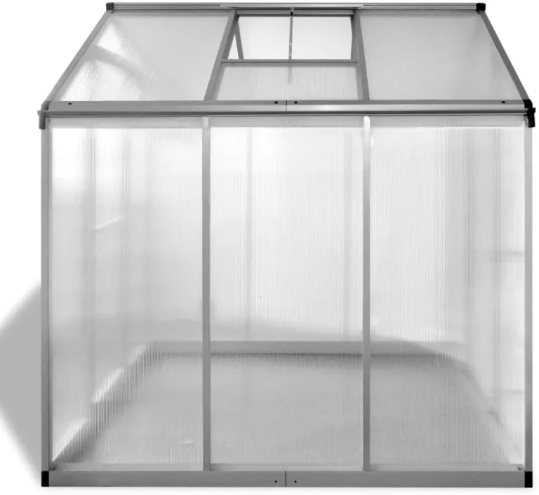 Gewächshaus Verstärkt Aluminium 3,46 m³ Gartengewächshäuser, Tomatenhaus Treibhaus für Garten, Aufzucht, Terrasse, Außende – Bild 4