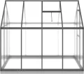 Gewächshaus mit Fundamentrahmen Anthrazit 224x169x202 cm Alu Gartengewächshäuser, Tomatenhaus Treibhaus für Garten, Aufzucht, Terrasse, Außende - Thumbnail 4