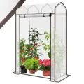 Sekey Gewächshaus Klein mit 2 Abdeckungen 150x100x50 cm, Tomatengewächshaus Foliengewächshaus Tomaten Gewächshaus Balkon, Winterfest & Montagefreundlich, inkl. extra Insektennetz für den Sommer - Thumbnail 9