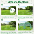 Gewächshaus Foliengewächshaus Tunnelgewächshaus Tomatenhaus 3x6x2 m, begehbares Gartengewächshaus, Folientunnel Gewächshaustunnel pflanztunnel Treibhaus mit Fenstern & Reißverschlusstüren - Thumbnail 6
