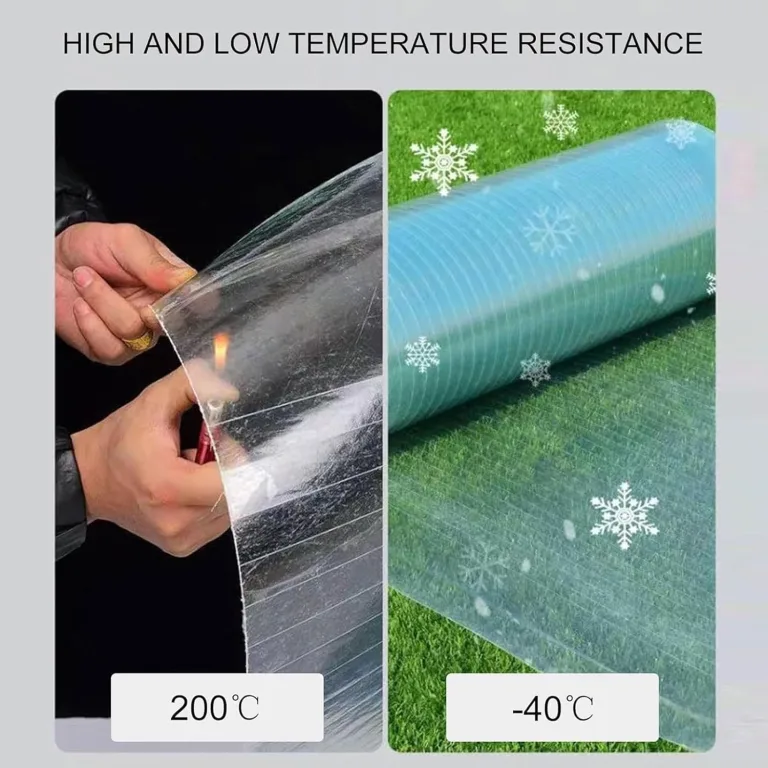 0.8mm Polycarbonatplatten Dachplatten Kunststoff Wetterfest Gewächshausplatten für Dächer, Wintergärten, Gewächshäuser, Schuppen und Markisen(1.2x1m) – Bild 4