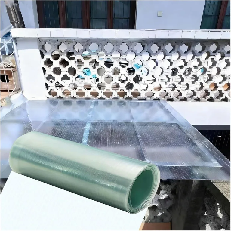 0.8mm Polycarbonatplatten Dachplatten Kunststoff Wetterfest Gewächshausplatten für Dächer, Wintergärten, Gewächshäuser, Schuppen und Markisen(0.6x4m) – Bild 1