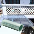 0.8mm Polycarbonatplatten Dachplatten Kunststoff Wetterfest Gewächshausplatten für Dächer, Wintergärten, Gewächshäuser, Schuppen und Markisen(0.6x15m) - Thumbnail 1