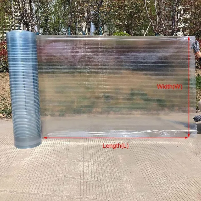 0.8mm Polycarbonatplatten Dachplatten Kunststoff Wetterfest Gewächshausplatten für Dächer, Wintergärten, Gewächshäuser, Schuppen und Markisen(0.5x2m) – Bild 2