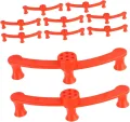Pflanzklammern | 360 Grad Drehbarer Stützclip Für Stängel | 10 Stück Pflanzenstützklammern,Für Außen, Garten, Gewächshaus, Blumenbeet, Gemüse, Tomaten, Efeutute, Orchideen Und Innenraum - Thumbnail 1