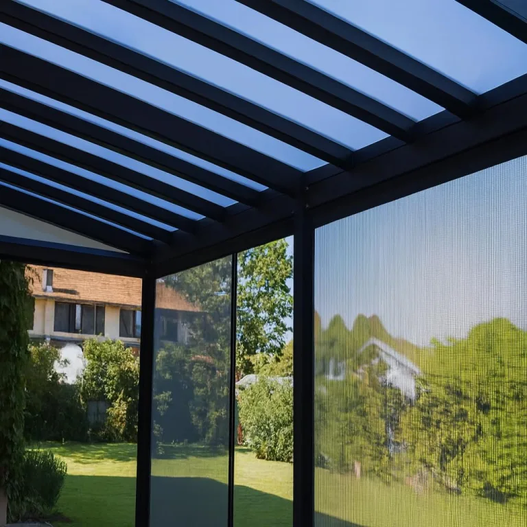 Polycarbonat Doppelstegplatte 4 mm klar, Zuschnitt 2000 x 1050 mm (L x B), Breite 1050 mm fix, UV-Schutz einseitig – Gewächshausplatten, Überdachung, Pergola, Carport | Macrolux Makrolon – Bild 6