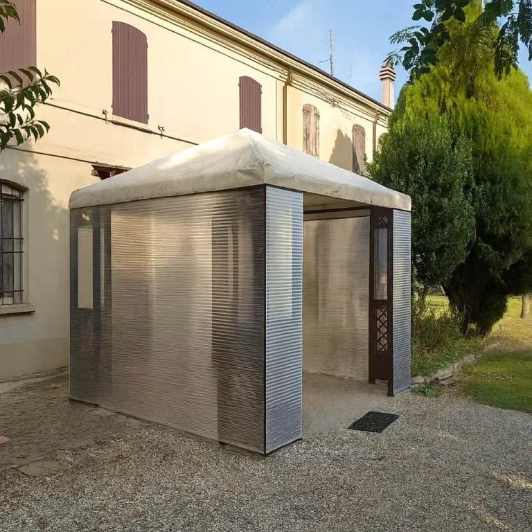 Polycarbonat Doppelstegplatte 4 mm klar, Zuschnitt 2000 x 1050 mm (L x B), Breite 1050 mm fix, UV-Schutz einseitig – Gewächshausplatten, Überdachung, Pergola, Carport | Macrolux Makrolon – Bild 8