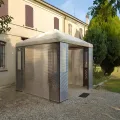 Polycarbonat Doppelstegplatte 4 mm klar, Zuschnitt 2000 x 1050 mm (L x B), Breite 1050 mm fix, UV-Schutz einseitig – Gewächshausplatten, Überdachung, Pergola, Carport | Macrolux Makrolon - Thumbnail 8