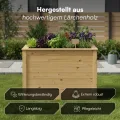 STEELSØN Theemin Hochbeet Natur – Pflanzenkübel 100x60x70 cm (LxBxH) – Kräuterbeet aus Lärchenholz – Gartenbeet mit UV-Schutzlackierung – Beet wetterfest – Pflanzenkasten für Garten – Kräuterbeet Holz - Thumbnail 5