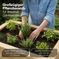 STEELSØN Theemin Hochbeet Natur – Pflanzenkübel 100x60x70 cm (LxBxH) – Kräuterbeet aus Lärchenholz – Gartenbeet mit UV-Schutzlackierung – Beet wetterfest – Pflanzenkasten für Garten – Kräuterbeet Holz - Thumbnail 7