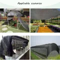 Gewächshaus-Schattentuch, 3 x 6 m, Frostschutz-Netzplane mit Ösen, Sonnenschutz, für Pflanzen, Terrasse, Scheunen und Zwinger – Outdoor-Sonnenschutz für Tomaten und mehr - Thumbnail 7