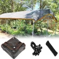 Gewächshaus-Schattentuch, 3 x 6 m, Frostschutz-Netzplane mit Ösen, Sonnenschutz, für Pflanzen, Terrasse, Scheunen und Zwinger – Outdoor-Sonnenschutz für Tomaten und mehr - Thumbnail 1