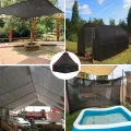 3,5 x 3,5 m Gewächshaus-Schattenstoff – Sonnenschutz für den Außenbereich, Stoff, schwarze Netzplane für Pflanzen, UV-Schutz, Gartenschattenabdeckung, witterungsbeständiges Material - Thumbnail 8