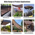 Sonnenschutztuch mit Ösen, 80 % UV-beständig, 1,5 x 3 m, 3 x 3 m, 6 x 6 m und 4,5 x 12,7 m, Optionen für Garten, Gewächshaus, Terrasse, Zwinger und Pergola - Thumbnail 5