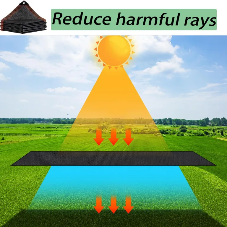 Sonnensegel, 90 % UV-Schutz, für Gewächshaus, Terrasse, Pflanzen, Tomaten, kühles Sonnenschutztuch für den Außenbereich, 90 x 6 m, Schwarz – Bild 4