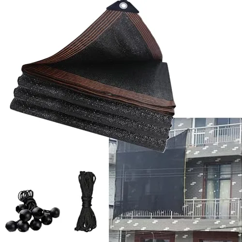 Sonnensegel, 90 % UV-Schutz, für Gewächshaus, Terrasse, Pflanzen, Tomaten, kühles Sonnenschutztuch für den Außenbereich, 90 x 6 m, Schwarz – Bild 9