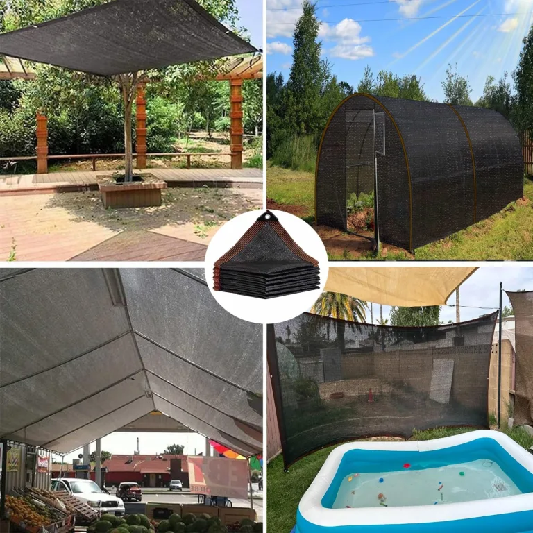 Gewächshaus-Schattentuch für den Außenbereich, UV-blockierende Pflanzenabdeckung, Netzgewebe für Garten, Gewächshaus und Terrasse, 4,6 x 4,8 m – Bild 7