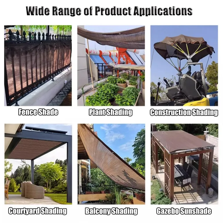UV-beständiges Schattentuch, 80 % Sonnenschutz, mit Ösen, 1,5 x 3 m, 3 x 3 m, 6 x 6 m, 90 x 15 m, für Garten, Gewächshaus, Scheune, Terrasse, Zwinger, Pergola, Tomatenschutz – Bild 5