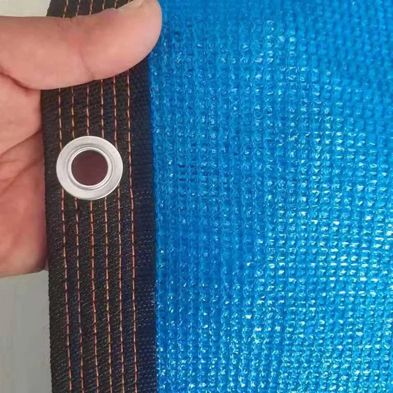 Sonnenschutznetz für den Außenbereich, 98 % UV-Block, blaues Schattentuch mit Ösen, Netzplane für Gewächshaus, Zwinger, Pflanzen, Tomaten (6 x 6 m) – Bild 2