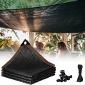 4,5 x 6,9 m Gewächshaus-Schattenstoff – Sonnenschutz für den Außenbereich, UV-Schutz, Netzplane, ideal für Pflanzen, Garten und Gewächshaus, Sonnenlichtkontrolle - Thumbnail 1