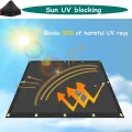 Sonnenschutz, Sonnenschutz, Sonnenschutz, für Gewächshaus, Terrasse, Pflanzen, Tomaten, Hühnerstall und Scheunenhütte, 2,4 x 7,6 m, Schwarz - Thumbnail 6