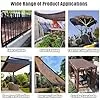 Sonnenschutztuch mit Ösen, 80 % UV-beständig, 15,7 x 3 m, 3 x 3 m, 6,8 x 6,8 m, ideal für Garten, Gewächshaus, Terrasse, Pergola, Zwinger und Tomaten, Sonnenschutzgewebe – Bild 2