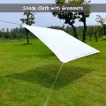 Strapazierfähige Netzplane mit Ösen, 90 % - 95 % Schattentuch, Rollgeklebter Rand, Sonnenschutz für Pflanzen, Pergola, Gewächshaus, Terrasse, Tomaten, Hühnerstall, Weiß - Thumbnail 2