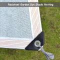 Strapazierfähige Netzplane mit Ösen, 90 % - 95 % Schattentuch, Rollgeklebter Rand, Sonnenschutz für Pflanzen, Pergola, Gewächshaus, Terrasse, Tomaten, Hühnerstall, Weiß - Thumbnail 3