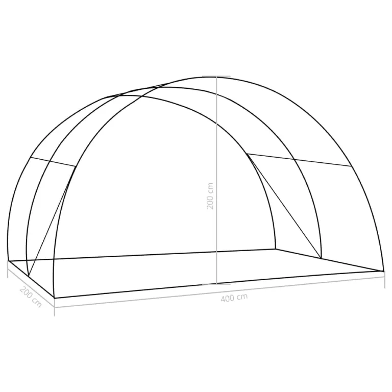 Hommdiy Gewächshaus 4,5 m² 300x150x200 cm Treibhaus Frühbeet Tomatenhaus Folientunnel Pflanzenhaus – Bild 8