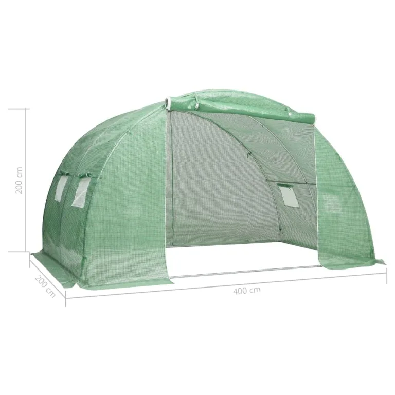 Hommdiy Gewächshaus 6 m² 3x2x2 m Treibhaus Frühbeet Tomatenhaus Folientunnel Pflanzenhaus – Bild 7
