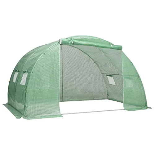 Hommdiy Gewächshaus 9 m² 4,5x2x2 m Treibhaus Frühbeet Tomatenhaus Folientunnel Pflanzenhaus – Bild 10