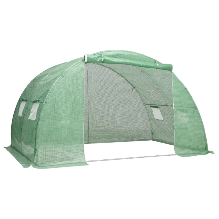 Hommdiy Gewächshaus 9m² 300x300x200 cm Treibhaus Frühbeet Tomatenhaus Folientunnel Pflanzenhaus – Bild 2