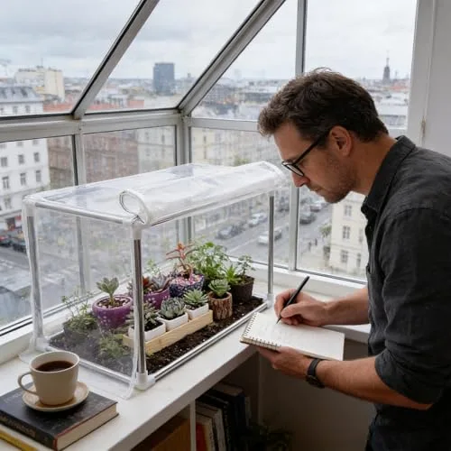Mini Gewächshaus - Transparentes Pflanzenzelt 60 x 30 x 30 cm | tragbares Gewächshaus | Tragbare Gewächshäuser für schwere Lasten zum Anbau von Indoor-Tisch Balkon Gartenbrücke Winterterrasse Veranda – Bild 10