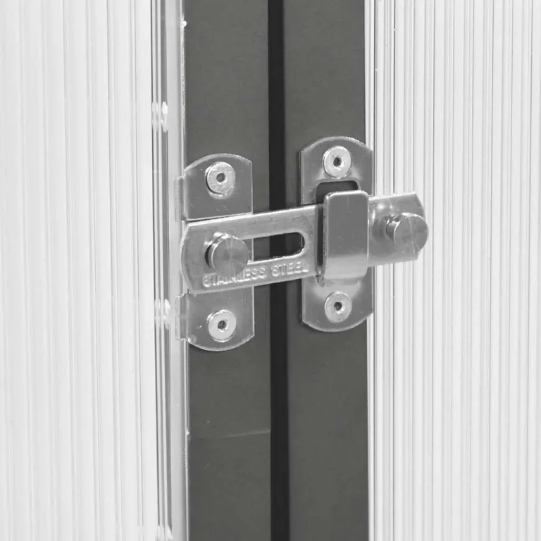 Gewächshaus mit Fundamentrahmen - Aluminium/PC, Pflanzenhaus mit Dachrinnensystem Flügeltür, Treibhaus für Pflanzen, Frühbeet (169 x 169 x 195 cm) – Bild 7