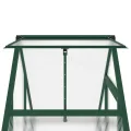 Gewächshaus mit Fundamentrahmen - Aluminium/PC, Pflanzenhaus mit Dachrinnensystem Flügeltür, Treibhaus für Pflanzen, Frühbeet (169 x 58 x 195 cm) - Thumbnail 9