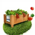 Coemo Hochbeet Holz 120 x 40 × 90 cm mit Ablageboden – Pflanztrog & Frühbeet für Balkon, Terrasse & Garten – Kräuterhochbeet mit Pflanzvlies – auch als Sichtschutz nutzbar - Thumbnail 9