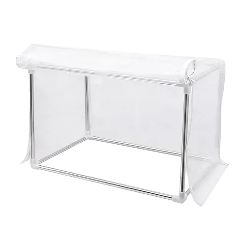 Mini-Gewächshaus für den Innenbereich, 60 x 30 x 30 cm, transparente Pflanzenabdeckung, stabile Tischplatte, schützender Indoor-Pflanzenschutz, leichtes Gewächshaus, Zubehör für Tisch, Balkon – Bild 9