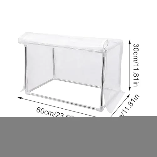 Mini-Gewächshaus für den Innenbereich, 60 x 30 x 30 cm, transparente Pflanzenabdeckung, stabile Tischplatte, schützender Indoor-Pflanzenschutz, leichtes Gewächshaus, Zubehör für Tisch, Balkon – Bild 10